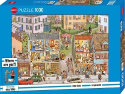 HEYE-puzzel Seek & Find: Stadshuizen 1000 stukjes