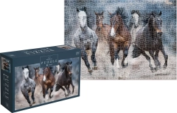 Puzzel Wild Horses: galopperende paarden 1000 stukjes