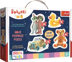 Babypuzzel Welterusten TREFLIKI 4-in-1 (3–6 stukjes)