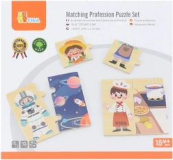 Viga houten memory beroepen – 24 stukjes, 8 beroepen