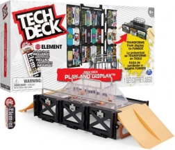 Tech Deck vitrinekast met ramp voor fingerboards