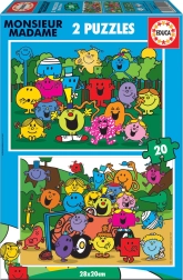 Puzzle EDUCA Monsieur Madame 2×20 stukjes