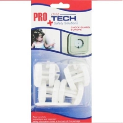 Ronde stopcontact‑afdekdoppen met sleutel PROtech, 12 stuks