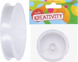 Transparante nylon draad voor kralen 0,6 mm, 14 m