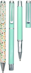 Cadeauset CONCORDE Stella – balpen en roller, lichtblauw
