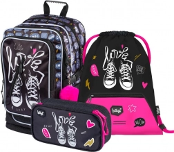 Schoolset Rugzak, Etui en Gymzak Sneakers