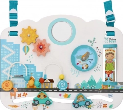 Houten sensorische activiteitentafel Kinderen van de wereld