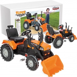 PILSAN traptractor met voorlader XXL – oranje