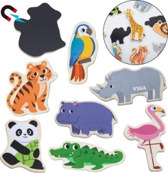 Viga houten magneten – wilde dieren, 20 stuks