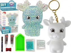 DIY set diamanten hert – 3D hanger met kristallen – Blauw