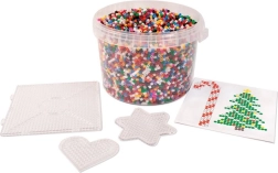 Strijkkralen in emmer met 3 platen 20.000 stuks Playbox