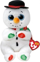 Pluchen mascotte TY sneeuwman 15 cm