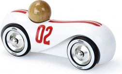 Vilac houten raceauto Streamline vintage wit