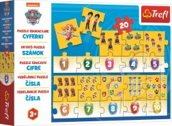 Educatieve puzzel Nummers Paw Patrol 20 stukken