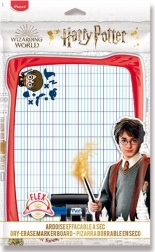Uitwisbaar dubbelzijdig A4-bord HARRY POTTER met stift