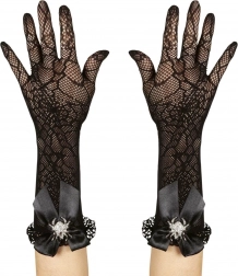 Armwarmers met spinnenwebmotief