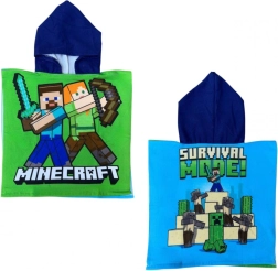 Poncho met capuchon Minecraft 50 × 110 cm - 1 stuk