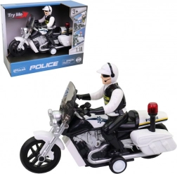 Politiefiets met licht en geluid