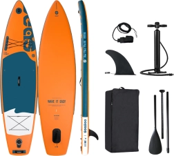 opblaasbare sup-plank beach dolphin oranje
