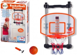 Thuis-basketbalring met bal en pomp, in hoogte verstelbaar