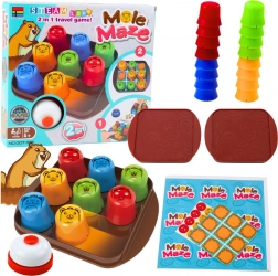 Spel Mole Maze 2-in-1 – Snelle Bekers en Boter-Kaas-en-Eieren