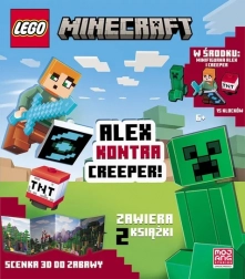 LEGO Minecraft: Alex vs. Creeper – interactieve set met minifiguren en opdrachtenboek