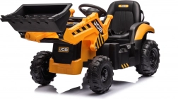 Kinder ritje op JCB Traktor met graafmachine