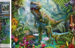 Diamantschilderen – dinosauruswereld 30 × 40 cm