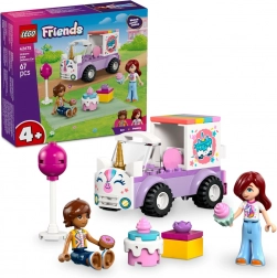 LEGO Friends eenhoorn-bezorgauto met taart