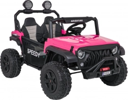 Elektrische kinderauto PASSION 4x4 – roze terreinwagen voor twee