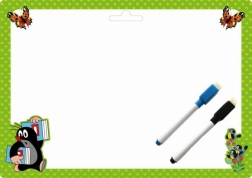 Dubbelzijdig uitwisbare tekenmat Krtek A4