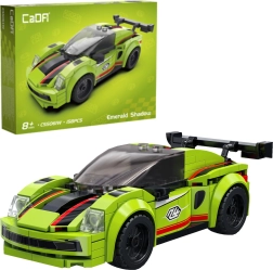 Bouwset CaDA raceauto Emerald Shadow, 158 stukjes