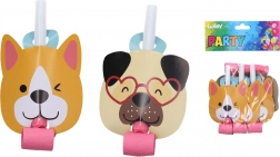 Feesttoeters met hondenmotief – 6 stuks