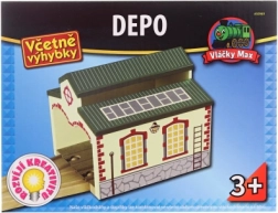 Maxim houten locomotiefloods voor twee locomotieven