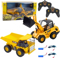 RC bouwset wiellader en kiepwagen 1:24 2-in-1