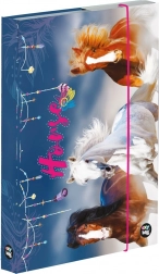 Map voor schriftjes A4 met paardenmotief