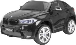 Elektrische kinderauto BMW X6M XXL voor 2 kinderen met afstandsbediening – zwart