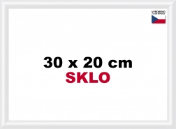 Kunststof lijst 30x20 cm wit