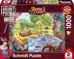 Schmidt Secret Puzzle June's Journey: Thee in de tuin 1000 stukjes