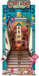 Rolife DIY 3D boekensteun Steegje met LED-verlichting