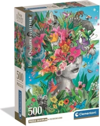 Puzzel Hoofd in de jungle 500 stukjes CLEMENTONI