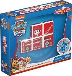 Geomag magnetische blokken Magicube Paw Patrol – Marshall in brandweerauto