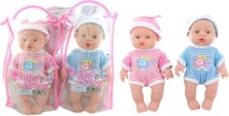Babypop met geluid 24 cm in pyjama - 1 stuk