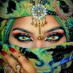 Diamantschilderen 7D Frappe Eye 30x40 cm