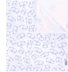 Waterdichte flanellen onderlegger NEW BABY nijlpaard