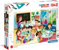 Maxi puzzel 104 stukjes Mijn klas CLEMENTONI