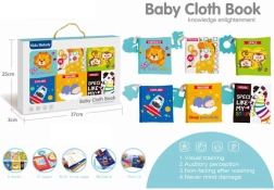 Stoffen boekjes voor kinderen met dieren en bijtring