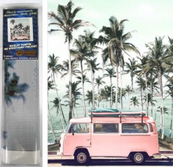 Diamantschilderij Roze Bus 30x40 cm