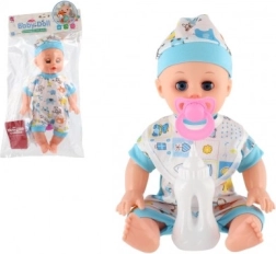 Plastic babypop met accessoires en geluid