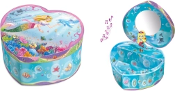 Hartvormige juwelendoos met fee van Pecoware met muziekdoosje